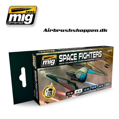 A.MIG-7131 SPACE FIGHTERS SCI-FI COLORS 6x17 ml